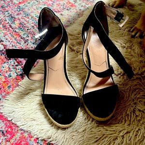 Charles David black espadrilles